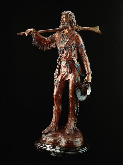 Curley bronze sculpture