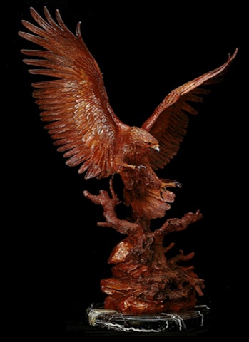 Nesting Site bronze sculpture