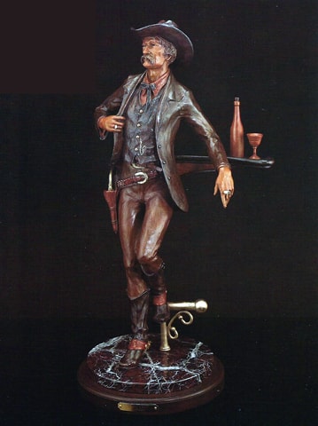 Wyatt Earp bronze sculpture